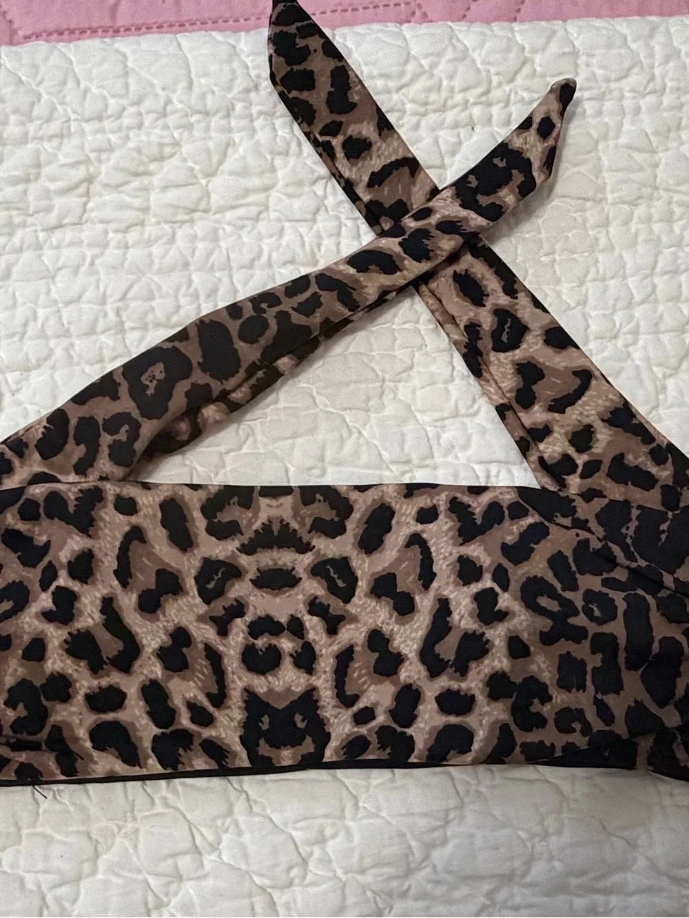 Veronica Beard 2 piece leopard print bathing suit